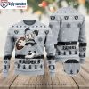 Light Up The Season With Raiders Christmas Lights Sweater – Perfect Gift For Raiders Fans