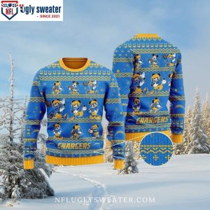 Mickey Mouse Los Angeles Chargers Ugly Christmas Sweater – Fun Design