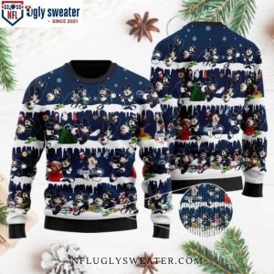 Mickey NFL Player Football Graphic Seahawks Ugly Christmas Sweater