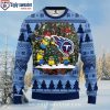 Custom Name Tennessee Titans Ugly Christmas Sweater With Reindeer