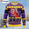 Football Team Logo Minnesota Vikings Est 1960 – Custom Name Ugly Sweater