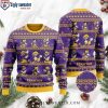 Minnesota Vikings Christmas Sweater – Logo And Mickey Mouse Graphics