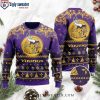 Minnesota Vikings Logo Print Christmas Tree Graphic Ugly Christmas Sweater