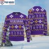 Minnesota Vikings Ugly Christmas Sweater – Grinch’s Football Hug Delight