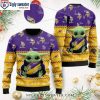 Minnesota Vikings Ugly Christmas Sweater – Logo Print With Diamond Pattern