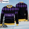 Minnesota Vikings Ugly Sweater – Logo And Football Stadium Graphics