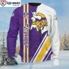 Minnesota Vikings Ugly Sweater – Logo And Football Stadium Graphics