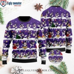 Minnesota Vikings Ugly Sweater – Mickey NFL Football Player Design