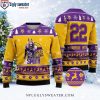 Mn Vikings Ugly Christmas Sweater – Classic Logo Print For Him