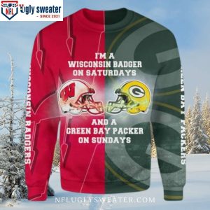 San Francisco 49ers Football Pulse Line Red And Gold Ugly Sweater