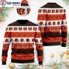 Cincinnati Bengals Ugly Christmas Sweater – Funny Grinch Design For Him