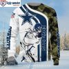 Dallas Cowboys Logo Print – Personalized Grey Blue Black Star Ugly Christmas Sweater