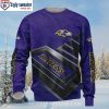 Ravens Christmas Sweater – Logo And Skull Graphic Edition For Fans