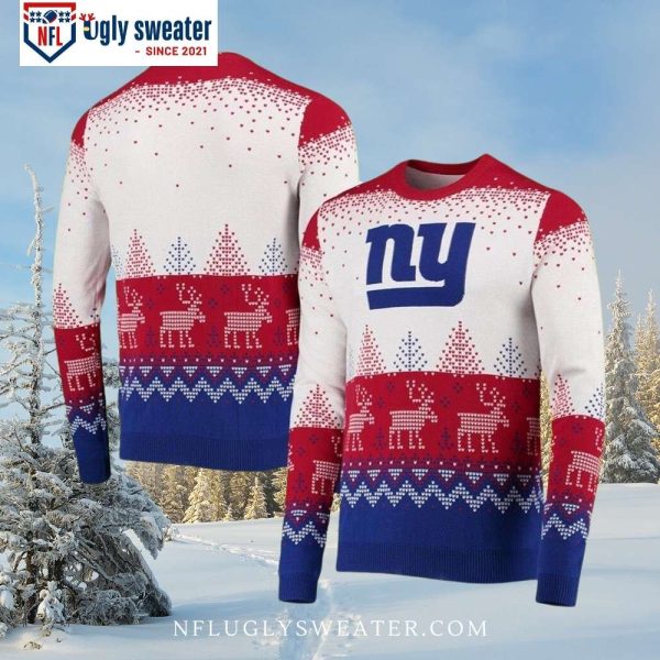 NFL Big Logo New York Giants Ugly Christmas Sweater Unique Gift For Fans