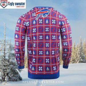 NFL Buffalo Bills Big Logo Print Ugly Bills Sweater 2