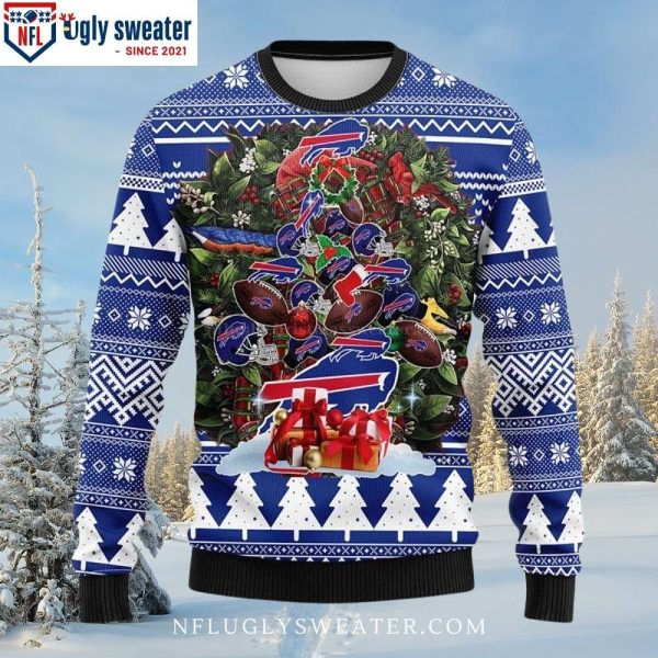 NFL Buffalo Bills Logo Christmas Tree – Ugly Bills Sweater