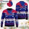 NFL Disney Donald Duck, Mickey Mouse And Goofy – Personalized Buffalo Bills Ugly Sweater