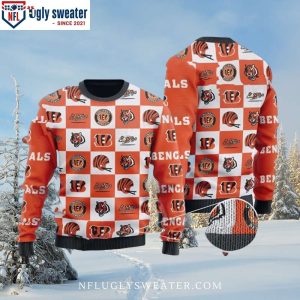 NFL Cincinnati Bengals Logo Ugly Christmas Sweater – Unique Gift For Fans