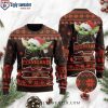 Unique Cleveland Browns Gifts – Ugly Sweater With Santa Skulls Design