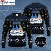 NFL Dallas Cowboys Lion Eagle One Nation Under God – Custom Name Ugly Christmas Sweater