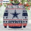 NFL Dallas Cowboys Lion Eagle One Nation Under God – Custom Name Ugly Christmas Sweater