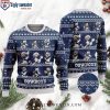 NFL Dallas Cowboys Santa Christmas Ball All Over Print Funny Xmas Sweaters, Dallas Cowboy Fan Gifts