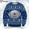 NFL Dallas Cowboys Santa Christmas Ball All Over Print Funny Xmas Sweaters, Dallas Cowboy Fan Gifts