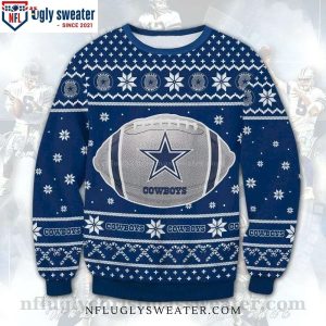 NFL Dallas Cowboys Rugby Ball – Cowboys Ugly Christmas Sweater Gifts For Him