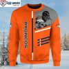 NFL Denver Broncos Ugly Sweater With American Flag Design