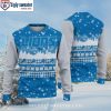 Detroit Lions Ugly Sweater – Unique Blue White Logo Print For Him