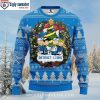 Detroit Lions Ugly Sweater – Ho Ho Ho Mickey Edition