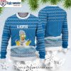 NFL Detroit Lions Logo Baby Groot And Grinch Ugly Christmas Sweater