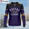 NFL Baltimore Ravens Mandala Logo Pattern Ugly Christmas Sweater