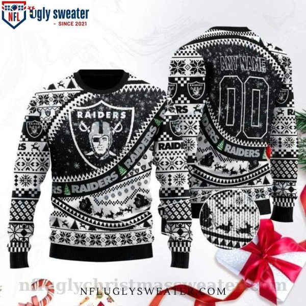 NFL Football Ugly Christmas Sweater Oakland Raiders – Ideal Gift For Fans