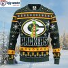 Merry Moments With The Mascot – Green Bay Packers Ugly Sweater