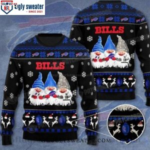 NFL Gnomes Buffalo Bills Ugly Christmas Sweater – Perfect Gift for Fans