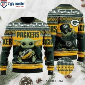 NFL Green Bay Packers Baby Yoda Ugly Sweater Unique Gift For Fans