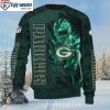 NFL Packers Ugly Sweater – Logo Prints, Snowflakes And Pine Trees Design