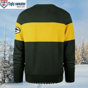 NFL Green Bay Packers Outstanding Logo Print Ugly Christmas Sweater 2