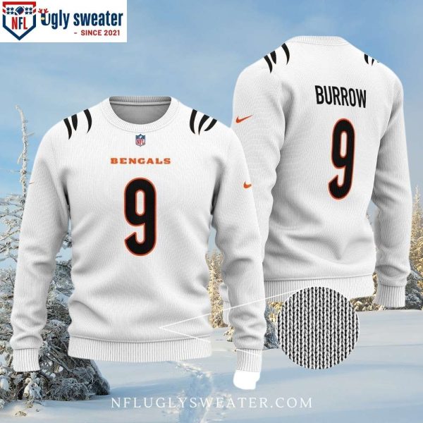 NFL Joe Burrow Player Cincinnati Bengals Ugly Sweater – Unique Gift For Fans