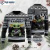 NFL Logo Printed Oakland Raiders Ugly Christmas Sweater – Stand Out in Style