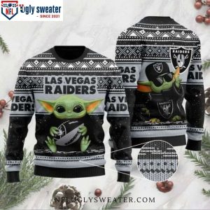 NFL Las Vegas Raiders Baby Yoda – Raiders Ugly Christmas Sweater