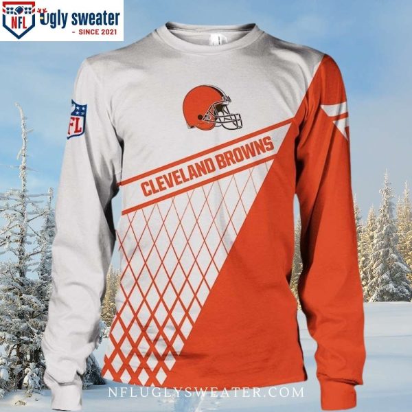 NFL Logo Ugly Christmas Sweater – Cleveland Browns Gifts For Him