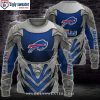 NFL Mascot Rushing Buffalo Bills Ugly Christmas Sweater