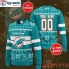 NFL Miami Dolphins Bandana Pattern Ugly Christmas Sweater