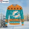 NFL Miami Dolphins Christmas Sweater – Snoopy Show Dolphins Edition