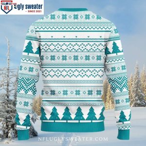 NFL Miami Dolphins Ugly Christmas Sweater – Grinch Hug Football Logo Print