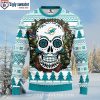 NFL Miami Dolphins Ugly Christmas Sweater – Skull Rose Graphic