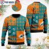 NFL Miami Dolphins Ugly Sweater – Unique Christmas Tree Logo Print