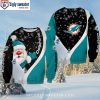 Unique Miami Dolphins Gifts – Winter Graphic Ugly Christmas Sweater